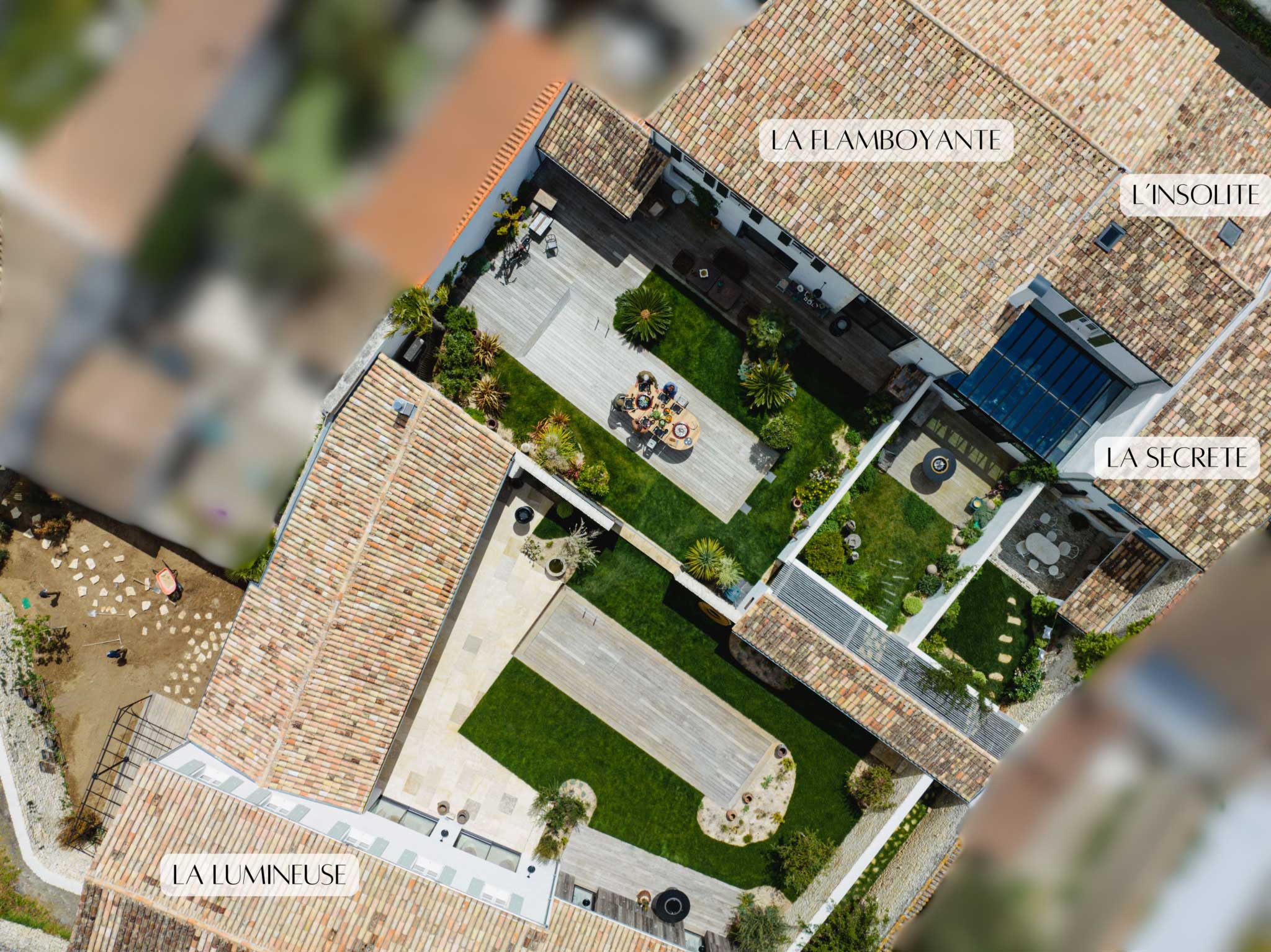 Maisons322 vue Drone - Ile de Ré